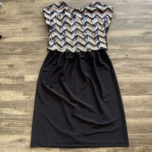 Vintage Toni Todd sequin dress. Size M/L